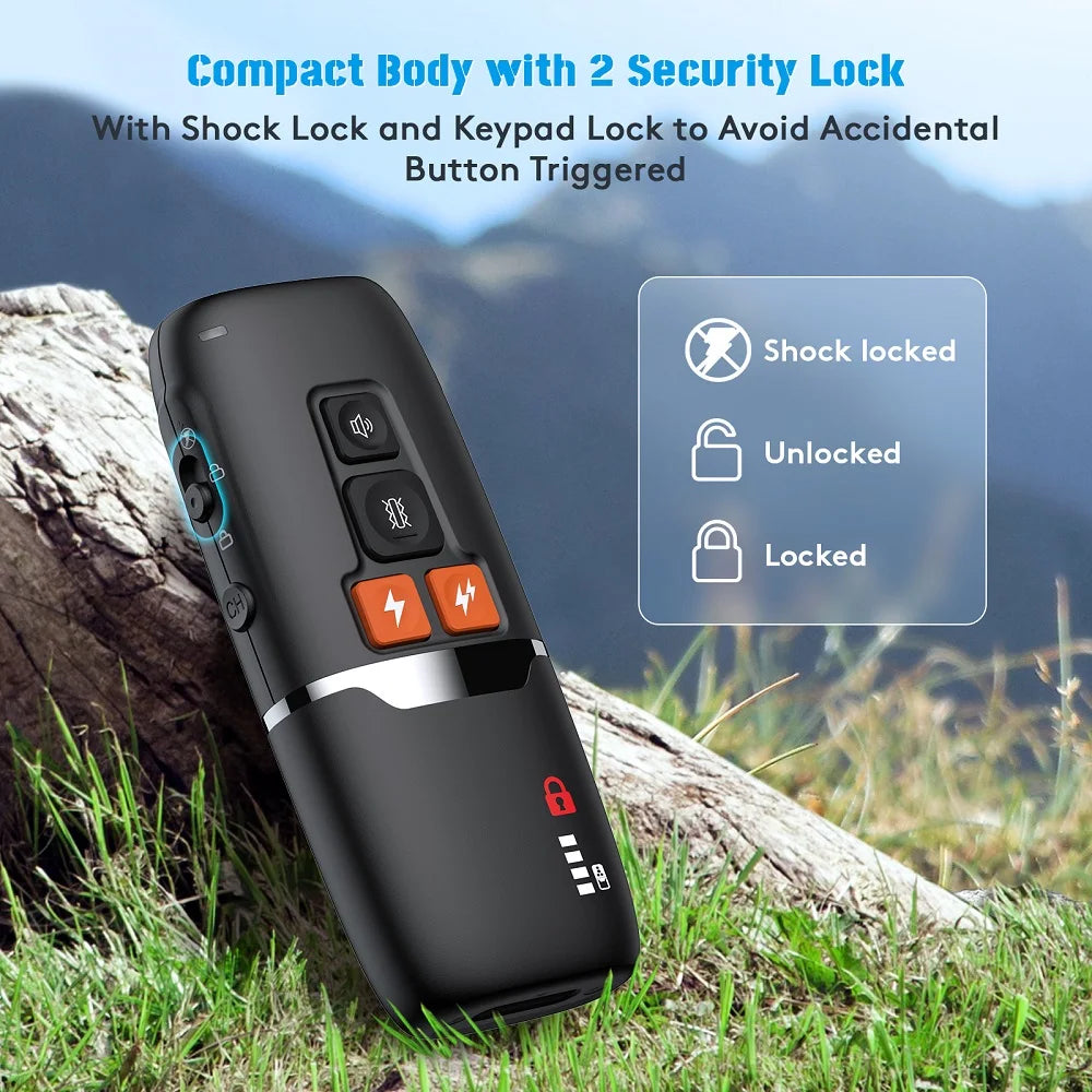 Pet Habit Trainer Sound/Shock Remind Waterproof Dog Training Collar