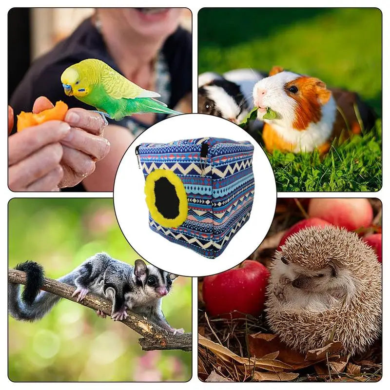 Hamster Hammock Cube Sleeping Bed For Guinea Pig Multifunctional Sleeping Bed For Rabbits Hedgehogs Squirrels Cute Hammock For - Love Your Pet Life