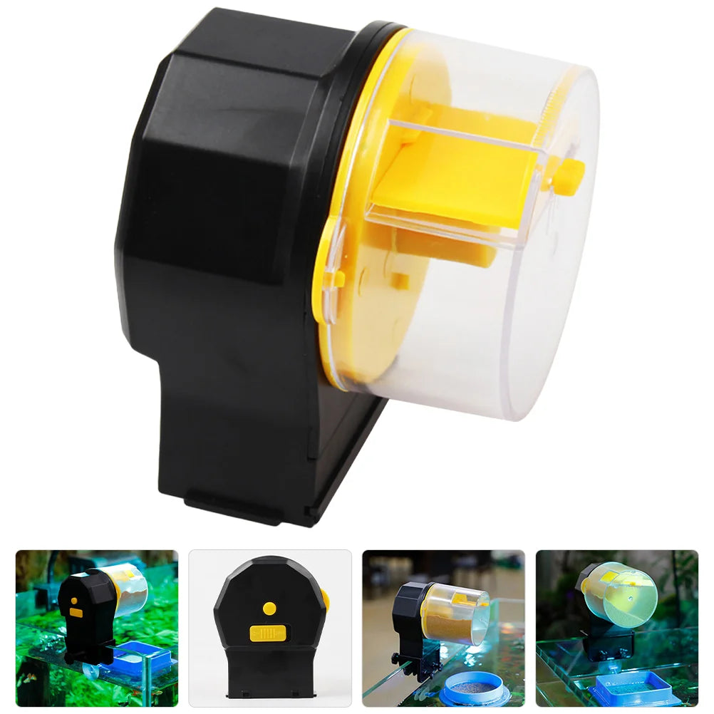 Automatic Goldfish Feeder for Tank Food Dispenser Aquarium Timing Feeding Intelligent Flake Electric Large-capacity Plastic