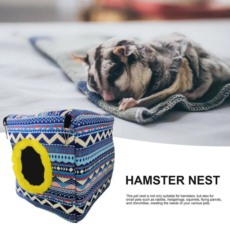 Hamster Hammock Cube Sleeping Bed For Guinea Pig Multifunctional Sleeping Bed For Rabbits Hedgehogs Squirrels Cute Hammock For - Love Your Pet Life