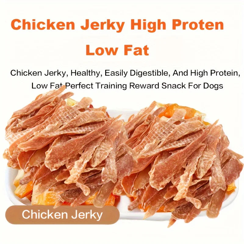 Chicken jerky, All Natural Ingredients, Dog Treats - Limited ingredients with pure goodness，Healthy, Easily Digestible, Dog Chew