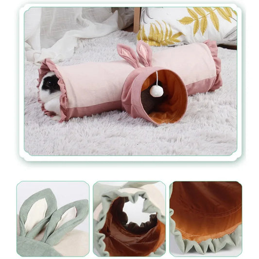 Smal Pet Tunnel Guinea Pig Toys Ferret Play Tunnels Tubes For Rabbits Hedgehog Rat Chinchillas For Small Animals