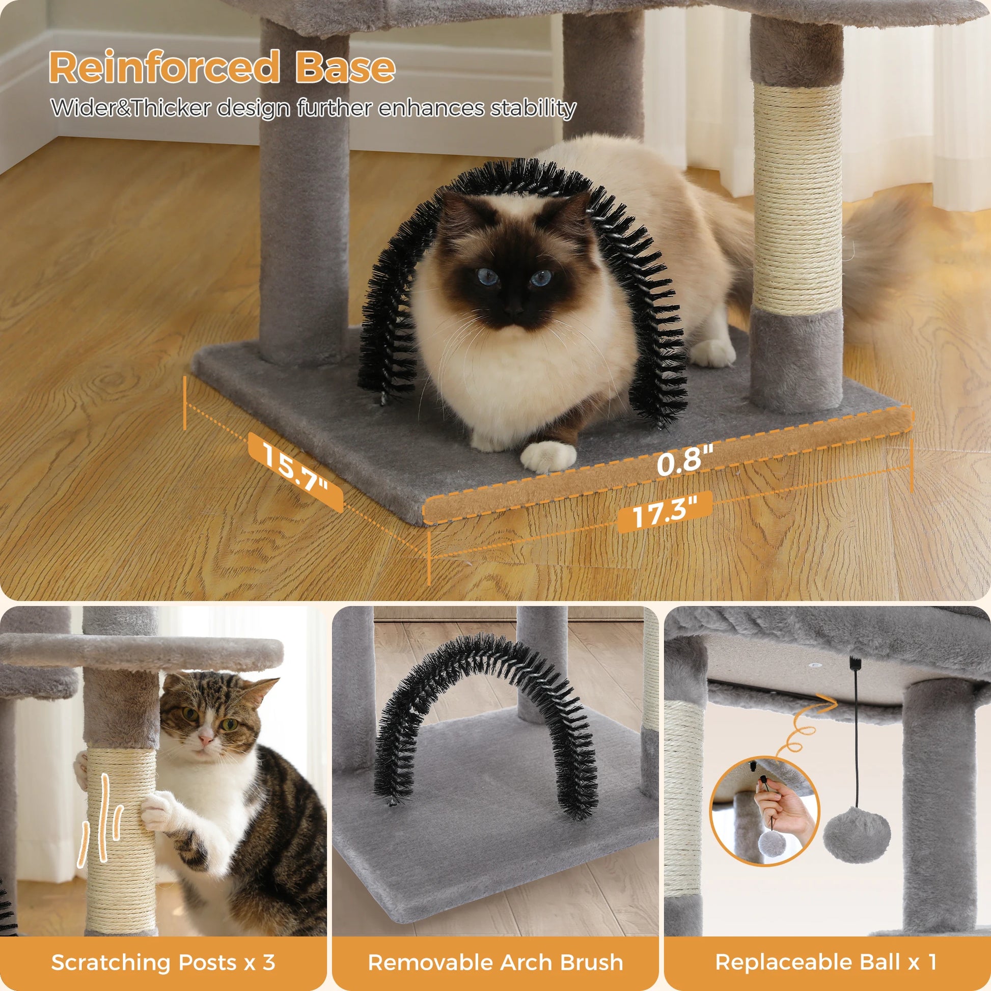 Free Shipping Multi-Level Cat Tree Cat Tower with Condo Scratching Post Cat Scratcher Cat Accessories Cat Toy House Pet Products - Love Your Pet Life