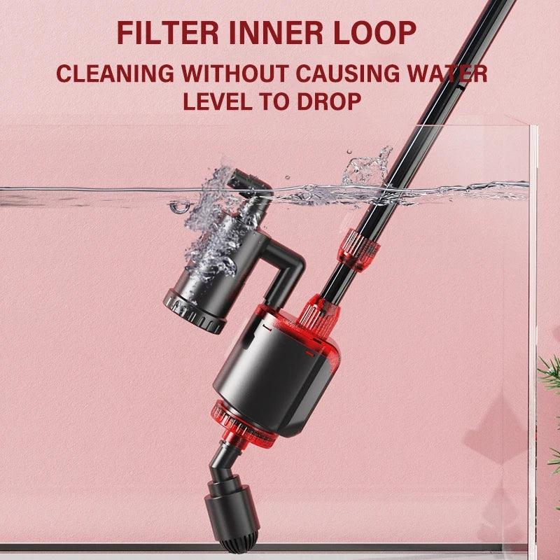 Fish Tank Electric Water Changer Automatic Aquarium Clean Tools Washing Sand Cleaning Algae Scraping Fish Manure Water Changer - Love Your Pet Life