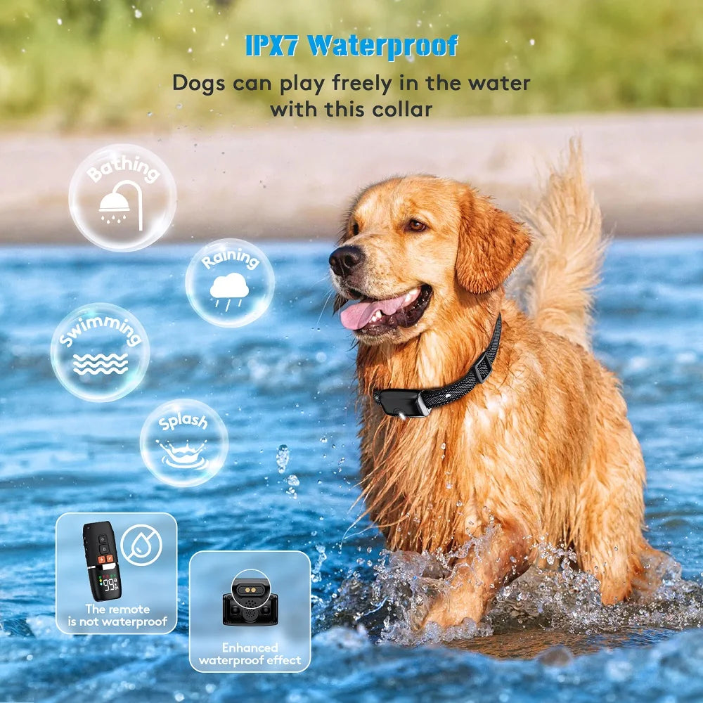 Pet Habit Trainer Sound/Shock Remind Waterproof Dog Training Collar