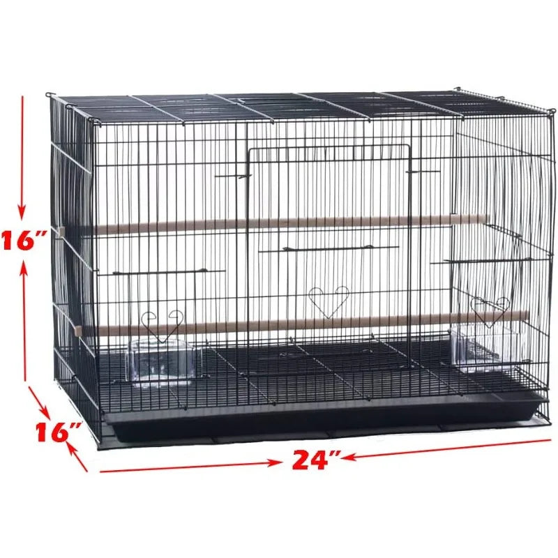 Lot of 6 Aviary Breeding Bird Finch Parakeet Aviary Canary Lovebird Budgie Flight Cage 24"x16"x16"H