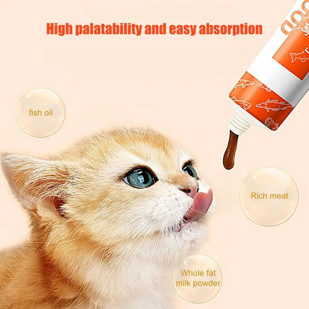 Nutrition Gel For Cats Hairball Control Gentle Hairball Gel And Remover Cat Food Hairball Double-Effect Nutrition For Car And