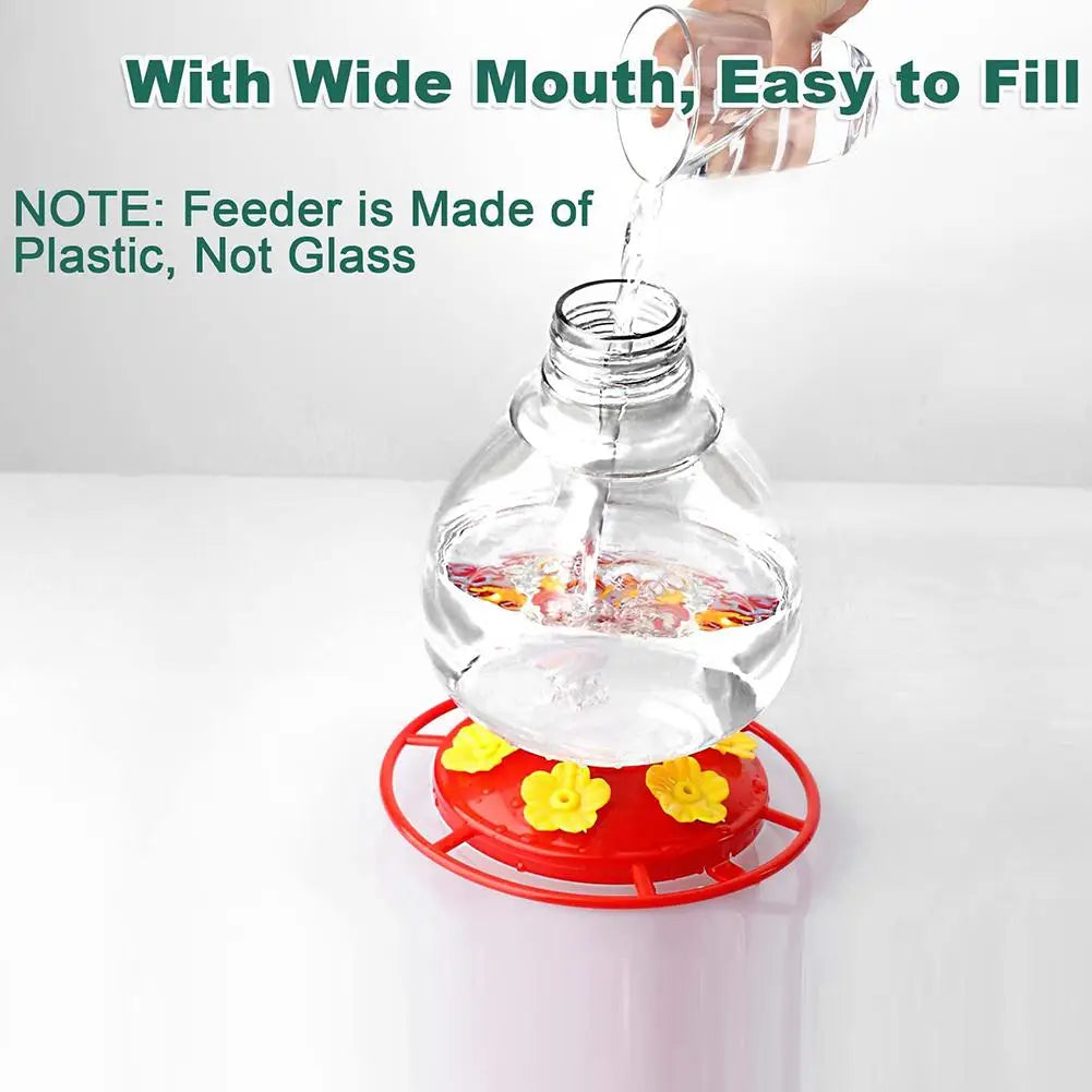 Outdoor Hanging Hummingbird Feeder Detachable Leak Proof Bird Feeder Food Container For Garden Yard Decor - Love Your Pet Life