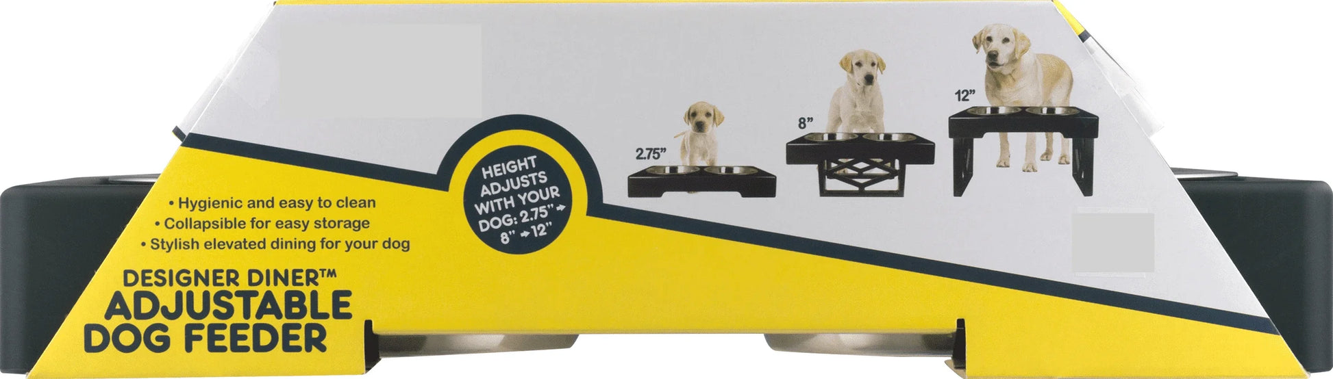 ADJUSTABLE Elevated Dog Bowls - Adjusts To 3 Height - Love Your Pet Life