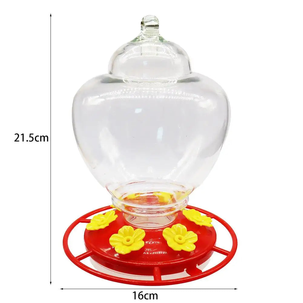 Outdoor Hanging Hummingbird Feeder Detachable Leak Proof Bird Feeder Food Container For Garden Yard Decor - Love Your Pet Life