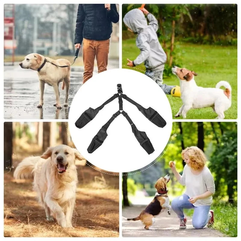 Dog Shoes Waterproof Adjustable Dog Boots Rain Day Walk in Snow Anti Dirty Puppy Paw Protectors Anti-Slip Shoes Outdoor Walking