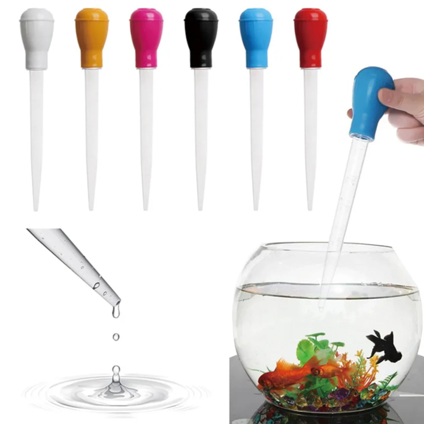 Lengthen Pipettes Aquarium siphon fish tank vacuum cleaner Simple cleaning tool  aquarium water changer 28cm 45cm 30ml 50ml