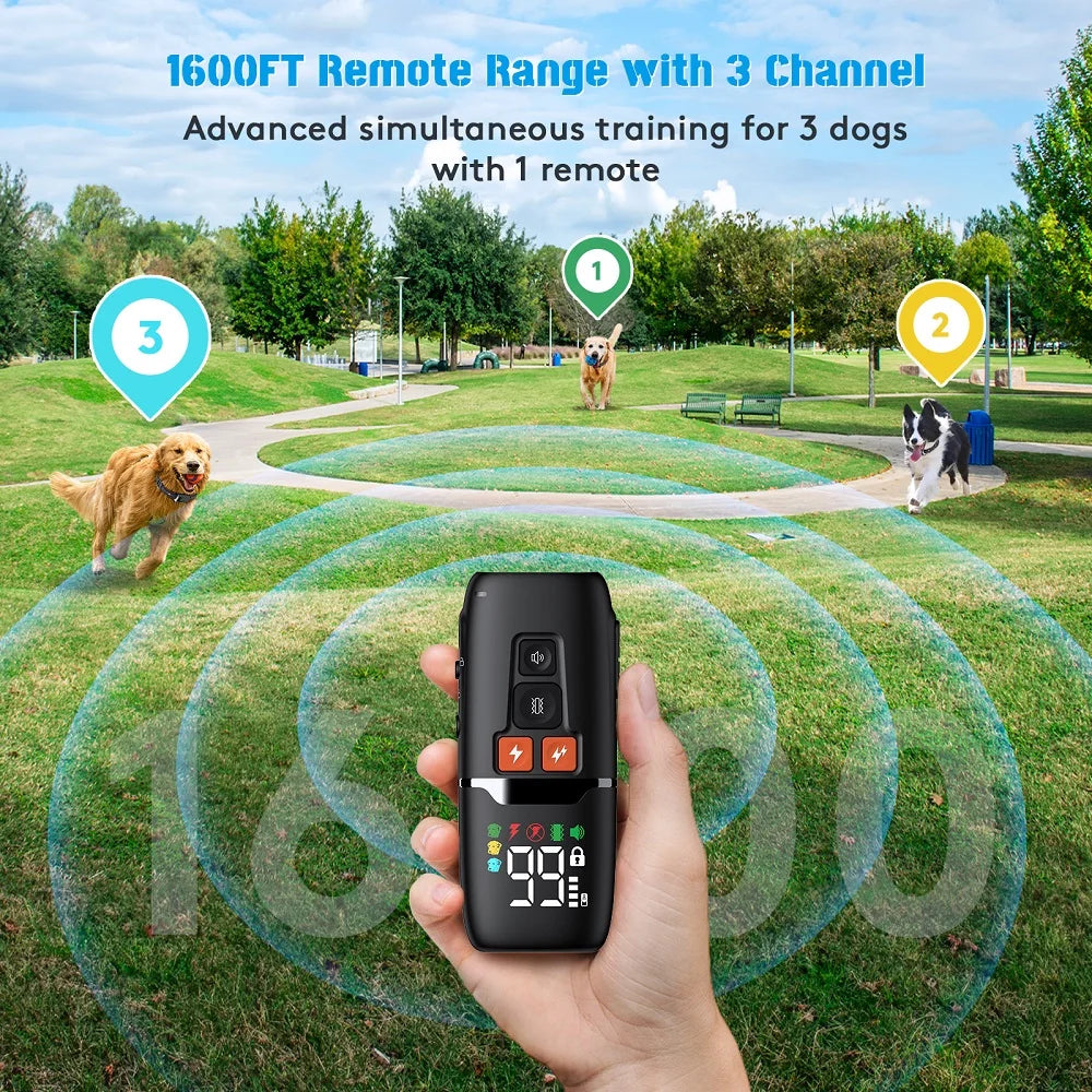 Pet Habit Trainer Sound/Shock Remind Waterproof Dog Training Collar