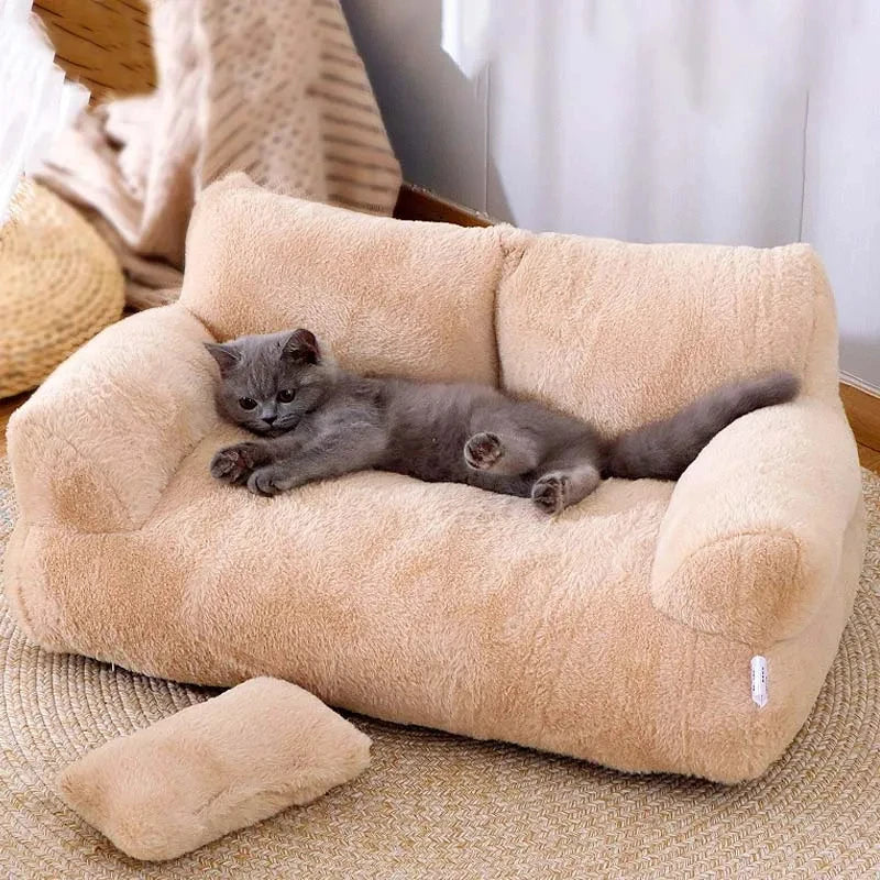 Luxury Cat Bed Sofa Winter Warm Cat Nest Pet Bed for Small Medium Dogs Cats Comfortable Plush Puppy Bed Pet Supplies - Love Your Pet Life