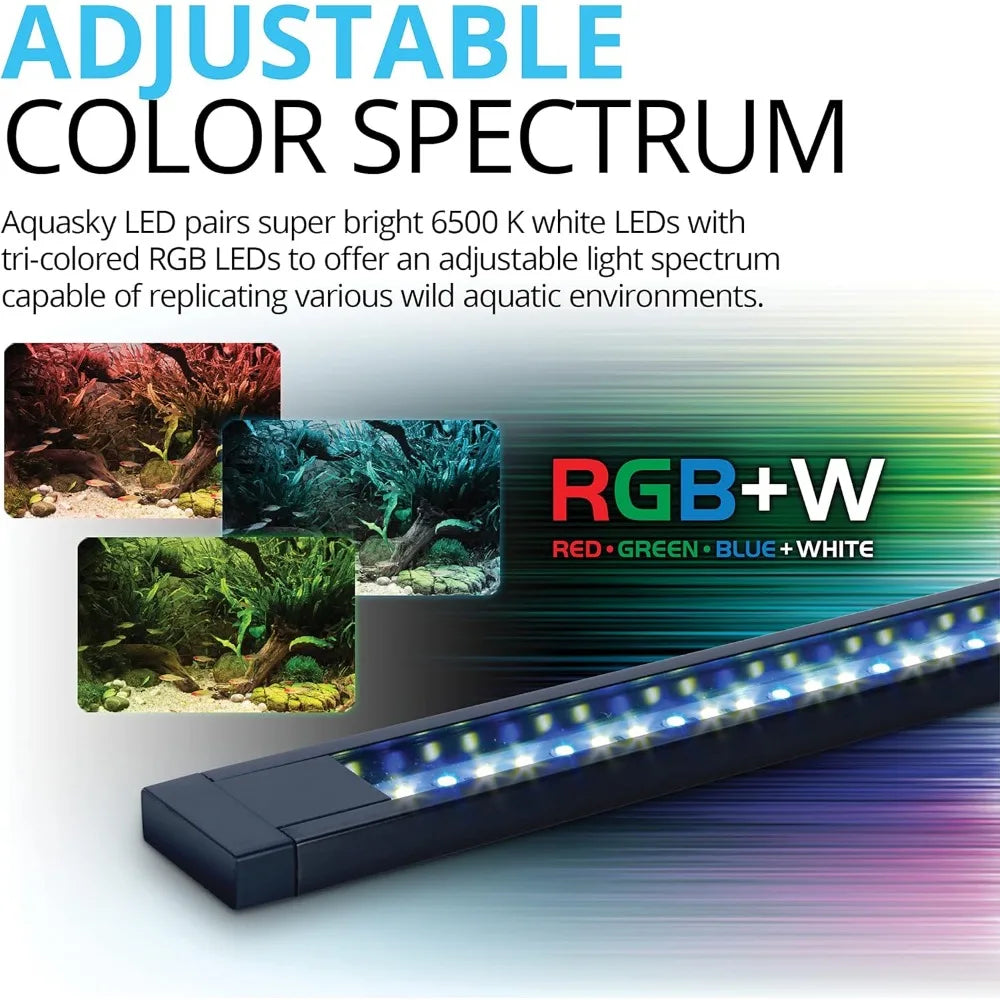 32.5 Aquarium Kit - Fish Tank for Fish & Plants - Comes With LED Lights System Fishbowl Aquatic Pet Supplies Products Home - Love Your Pet Life