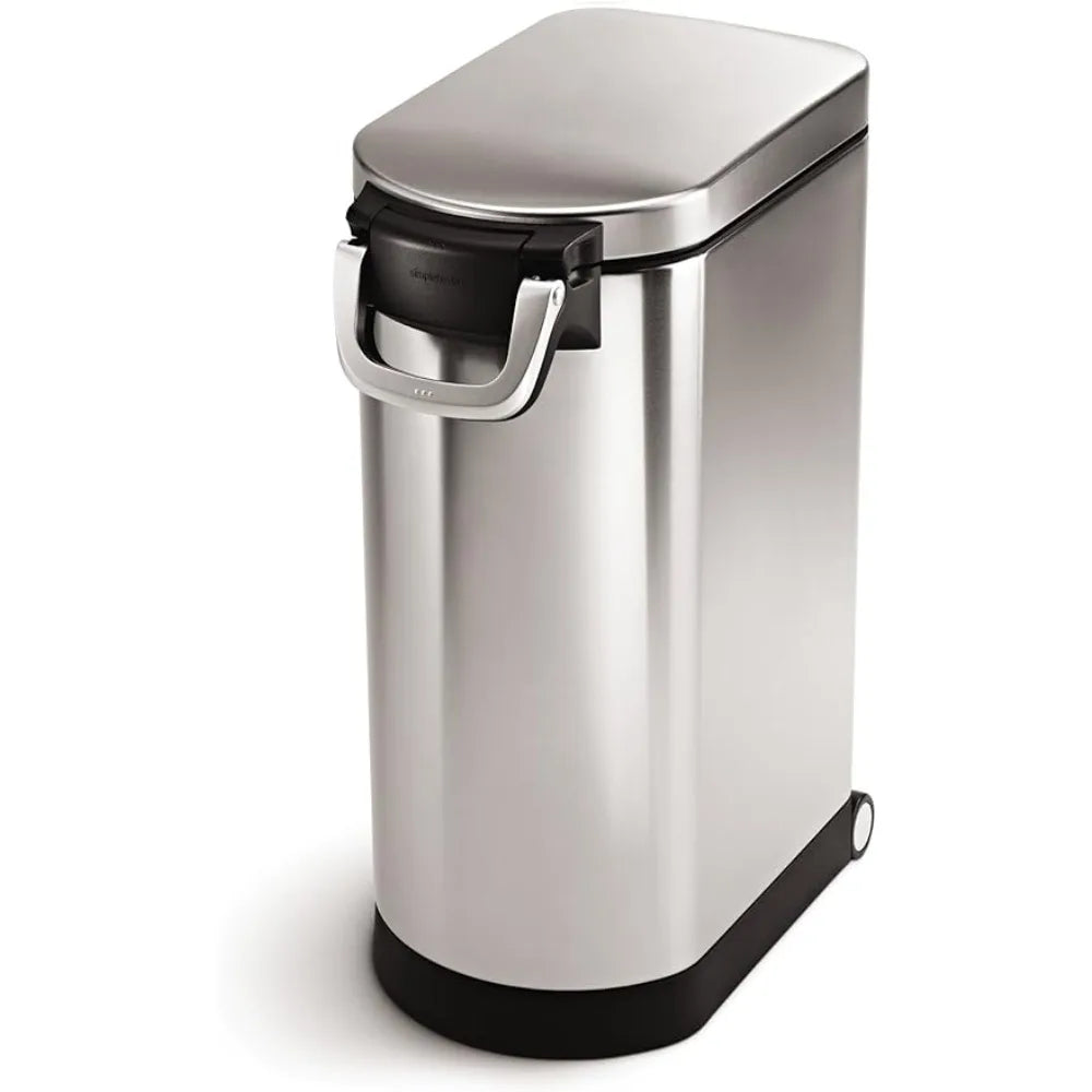 Dog Feed Box Cat Food Brushed Stainless Steel and Bird Feed Pet Food Storage Container Dog Snack Cans Bucket Supplies Products - Love Your Pet Life
