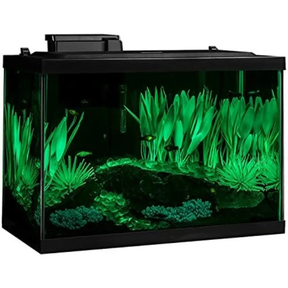 Mini Aquarium 20 Gallon Fish Tank Kit Including LED Lighting & Decorative Fish Tank Aquatic Pet Supplies Products