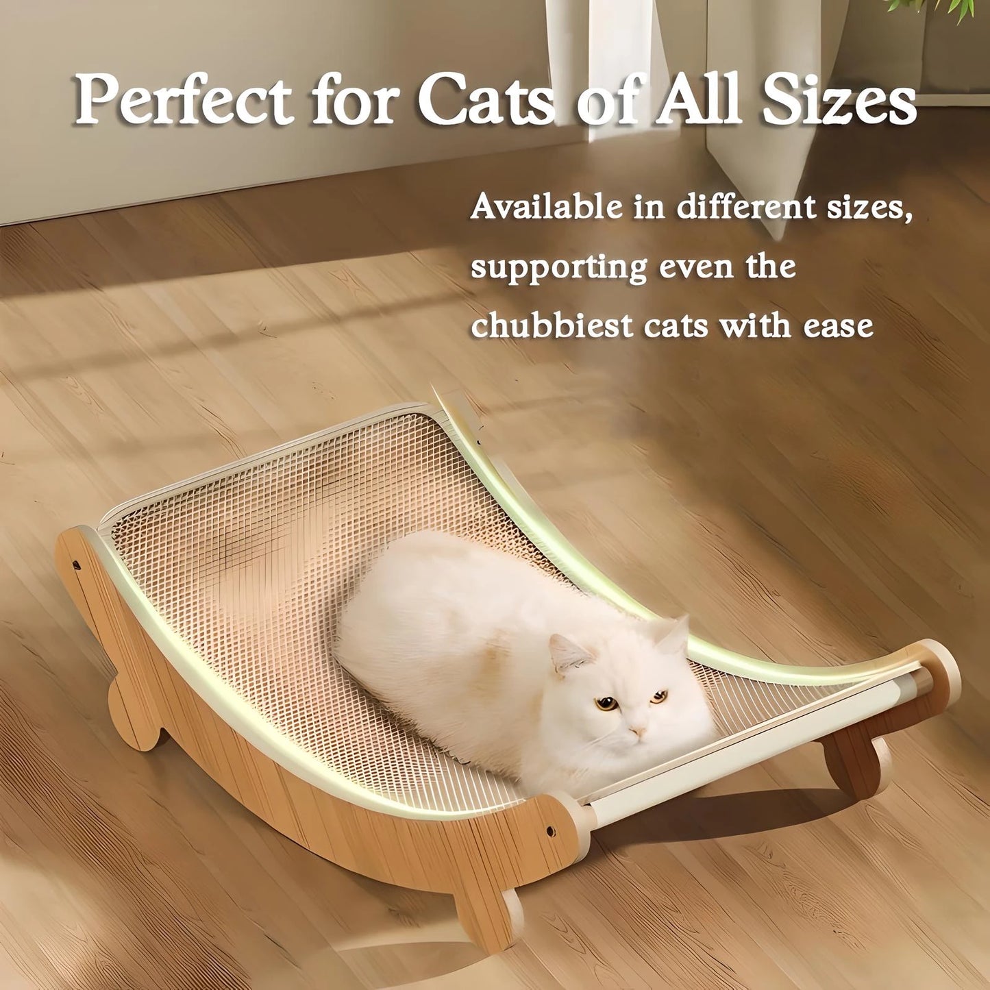 Cat Scratcher Lounge - Sisal Rope, Wear-Resistant, Integrated Sleeping Mat & Nest For Cats. Cat Scratching Board, Arch Design