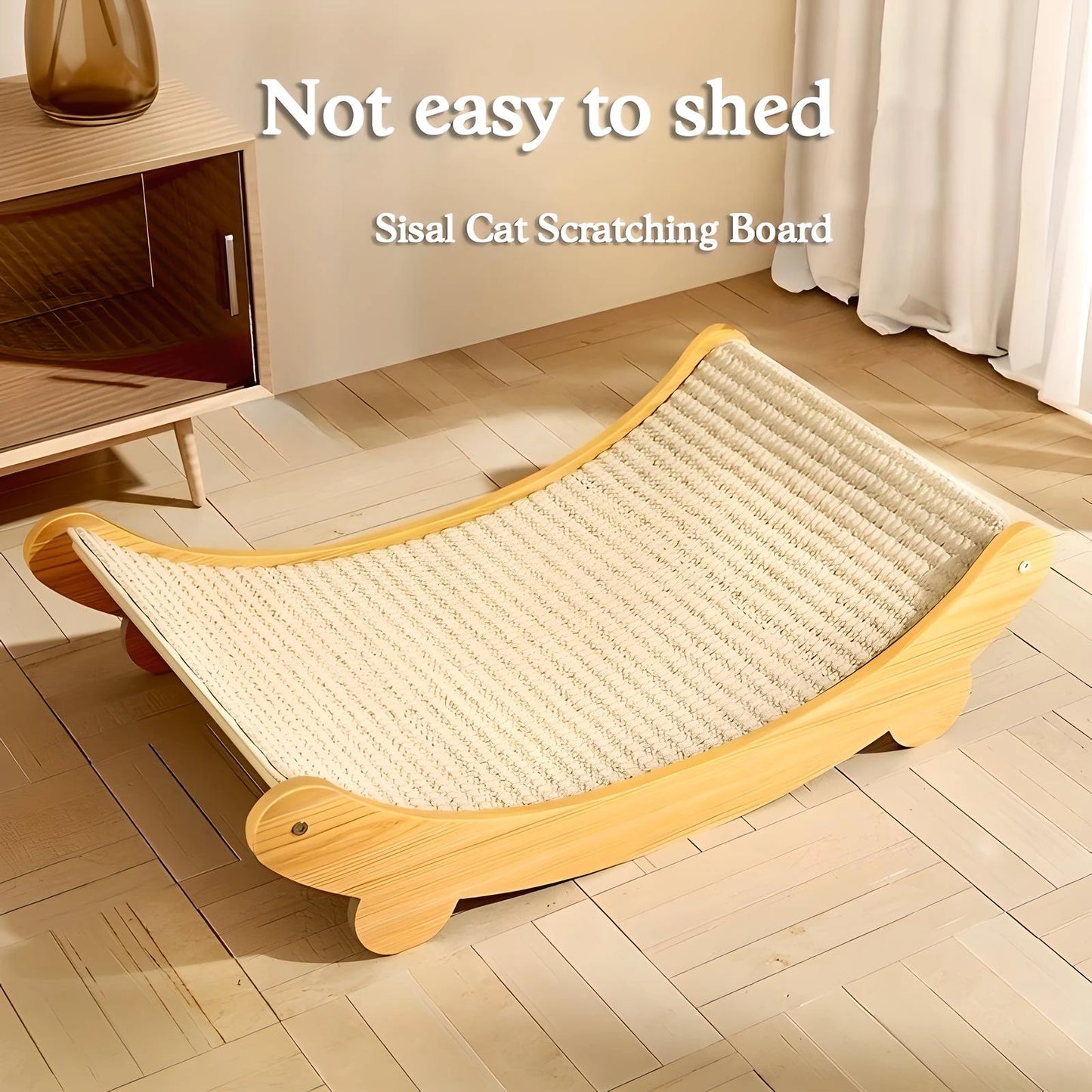 Cat Scratcher Lounge - Sisal Rope, Wear-Resistant, Integrated Sleeping Mat & Nest For Cats. Cat Scratching Board, Arch Design