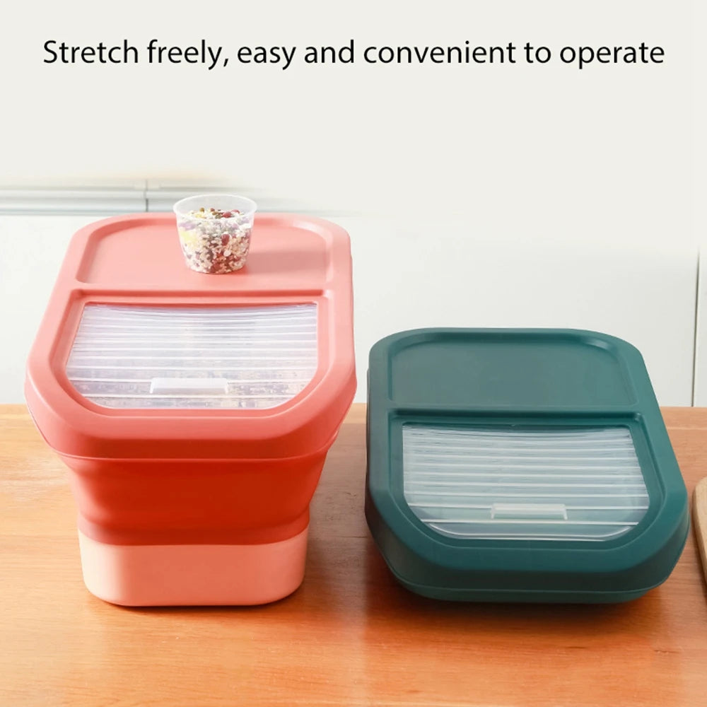 13/33LB Collapsible Cat Dog Food Storage Container Dry Cat Food Box With Lids Airtight Sealing Kitchen Grain Rice Storage Boxes - Love Your Pet Life