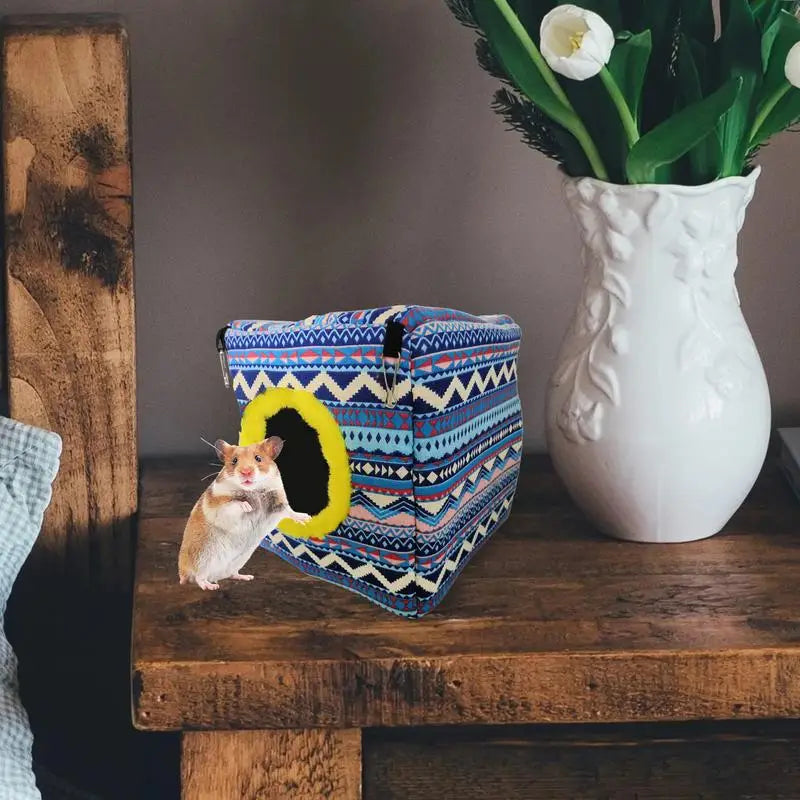Hamster Hammock Cube Sleeping Bed For Guinea Pig Multifunctional Sleeping Bed For Rabbits Hedgehogs Squirrels Cute Hammock For - Love Your Pet Life
