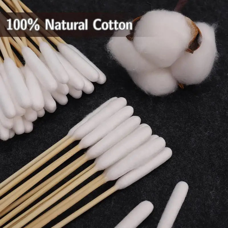 100pcs Pet Dog Ear Cleaner Cotton Buds Animal Ear Cleaning Cotton Swab Sticks For Cat Dog Ear Wax Removal Pets Cleaning Supplies