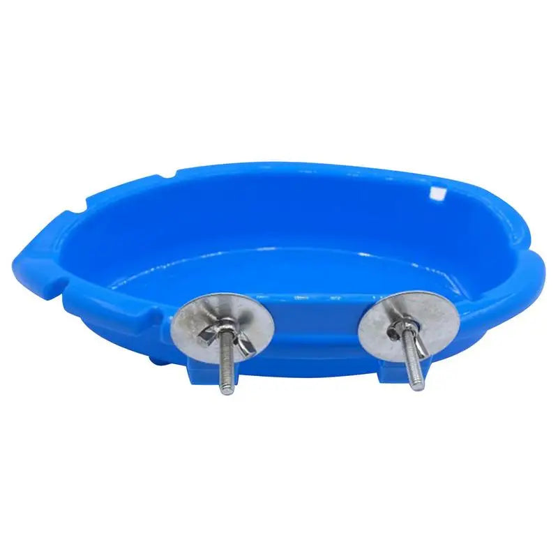 1PC Bird Baths Tub Parrot Hanging Cage Feeder Bird Food Water Bowl Bird Parakeet Feeder Bird Accessories Hummingbird Feeder