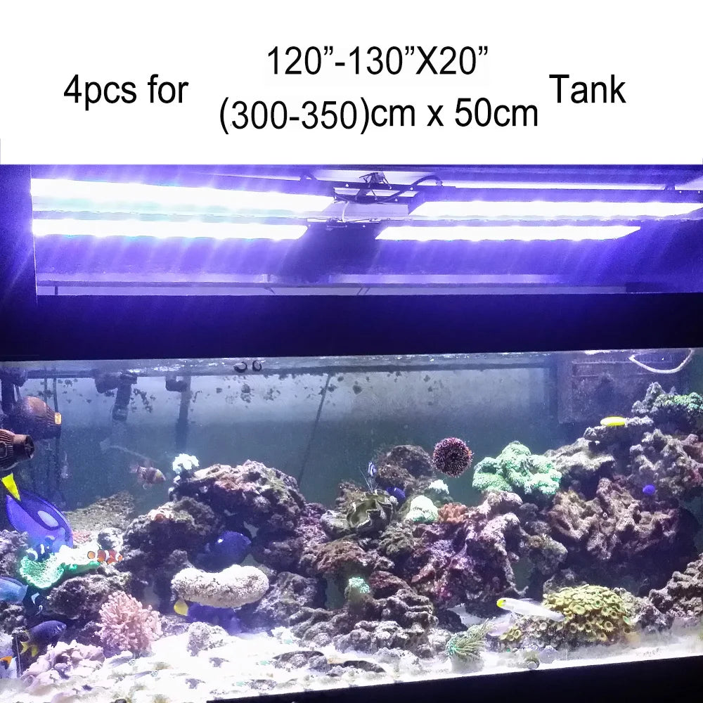 PopBloom-Marine Aquarium Full Spectrum LED Lamp,Saltwater Aquarium Light,Reef Grow Fish Tank Lamp,Reef Coral,LPS,SPS,320-400cm - Love Your Pet Life