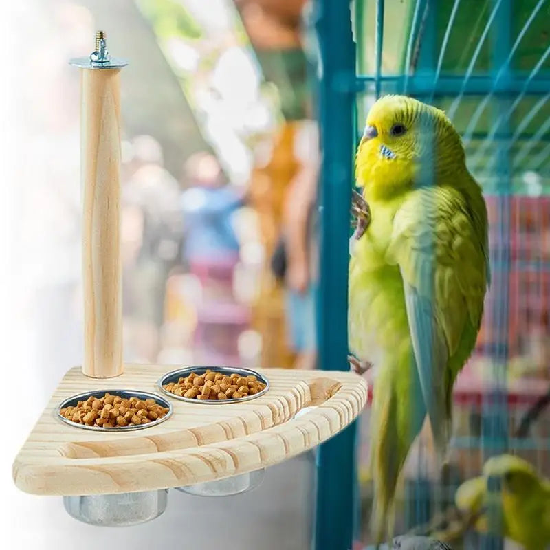 Bird Food Water Bowl Bird Cage Feeders And Waterers Bird Food Bowl Splash-Proof Parrot Cage Food And Water Bowl For Parakeet