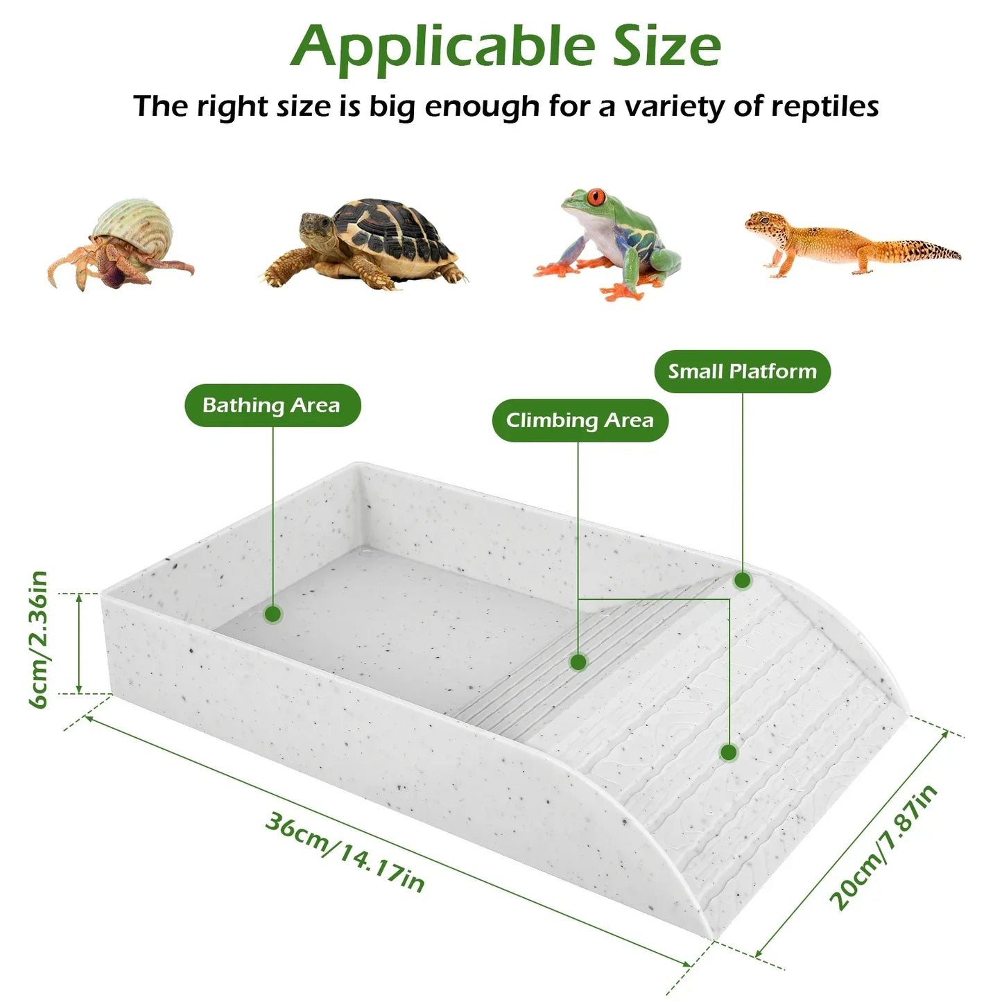 Reptile Platform Hermit Crab Habitat Crawling Pet Food Bowls Anti-Slip Turtle Hideout Caves Shelter Aquarium Tank Accessories