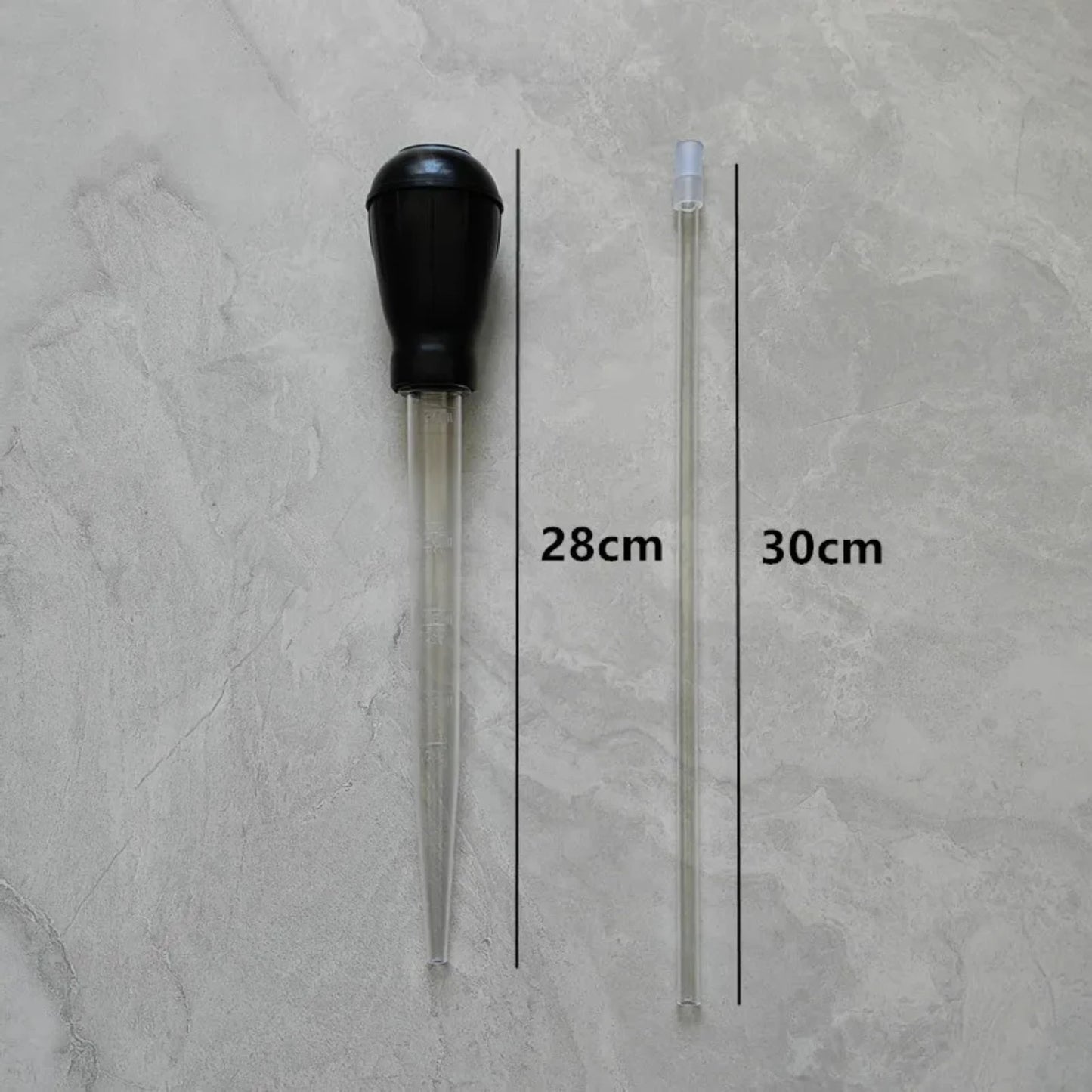 Lengthen Pipettes Aquarium siphon fish tank vacuum cleaner Simple cleaning tool  aquarium water changer 28cm 45cm 30ml 50ml