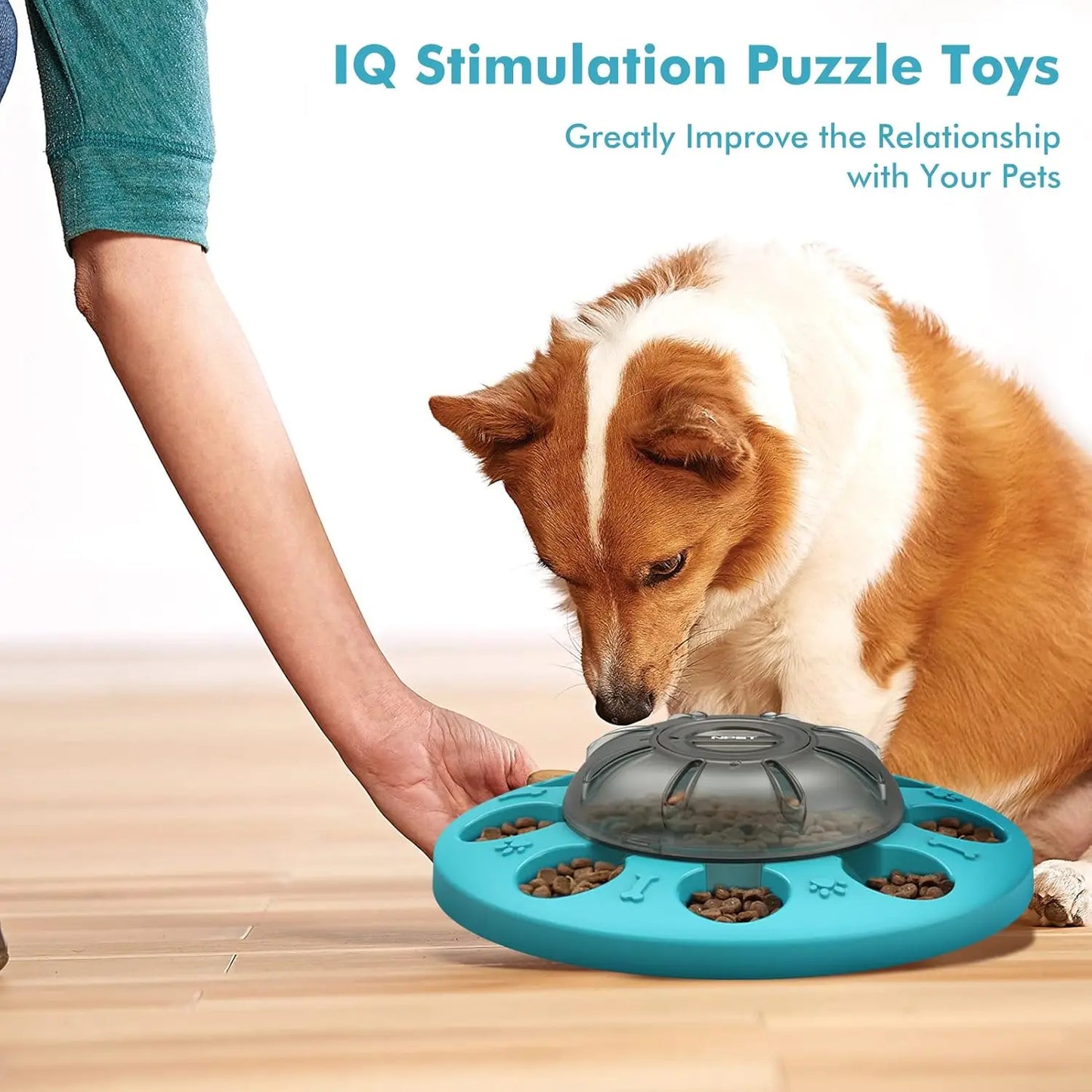 NPET Dog Puzzle Toy, Interactive Dog Toys for Small & Medium Dogs, Dog Enrichment Toys for Pet IQ Training & Mental Enrichment