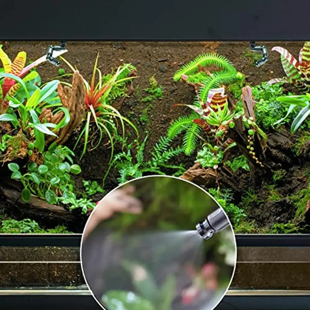 Reptile Terrarium Mister Chameleon Turtle Lizard MS200 Misting System Expandable Up to 8 Nozzles Ideal Reptiles and Amphibians