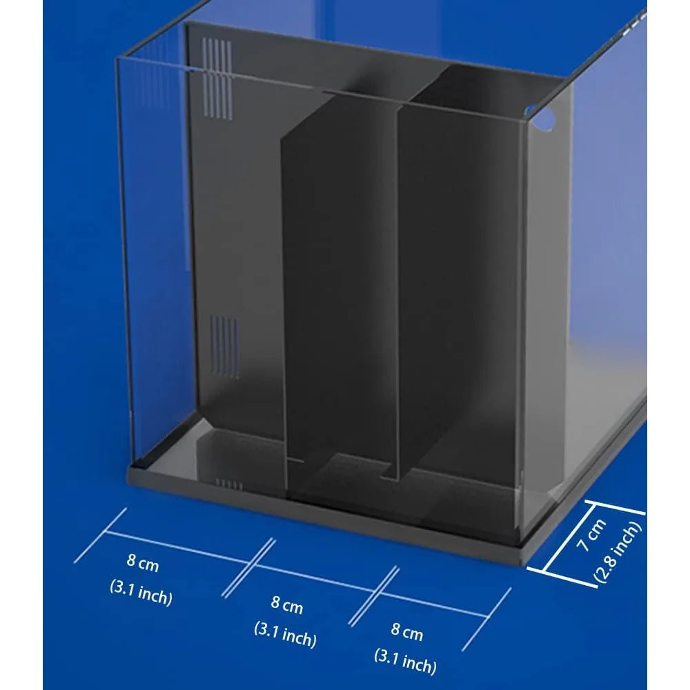 12 Gallon Saltwater Aquarium Full Bullnose Shape Low Iron Aquarium Ultra Clear Glass Marine Fish Tank Reef Tank With Lid Aquatic - Love Your Pet Life