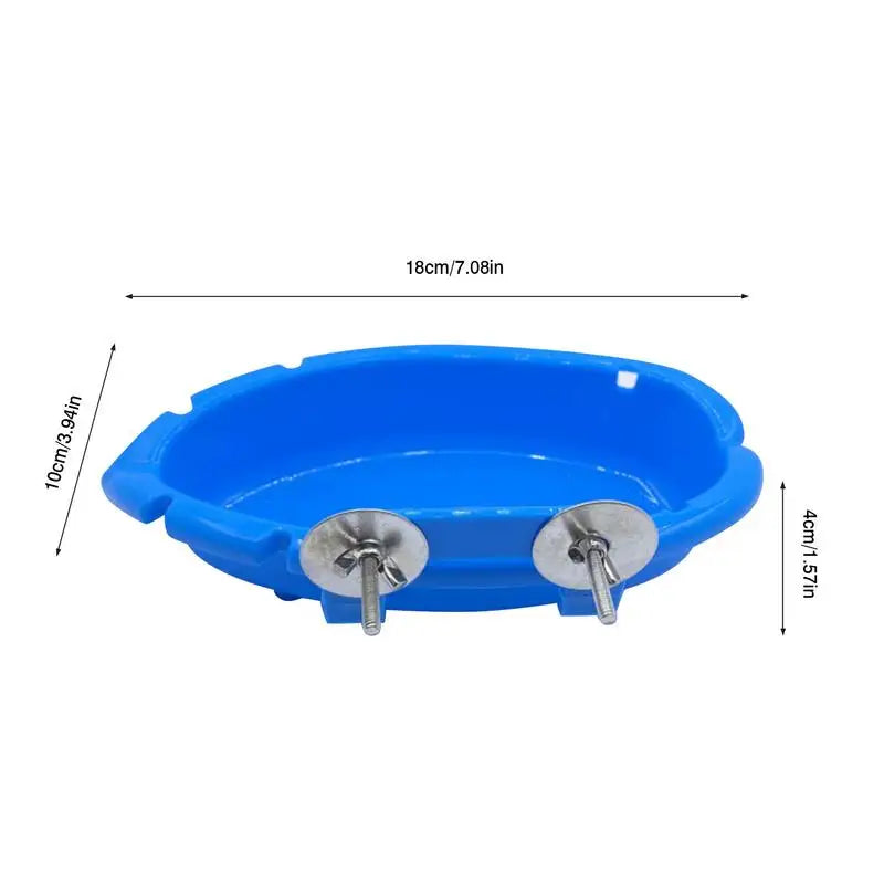 1PC Bird Baths Tub Parrot Hanging Cage Feeder Bird Food Water Bowl Bird Parakeet Feeder Bird Accessories Hummingbird Feeder