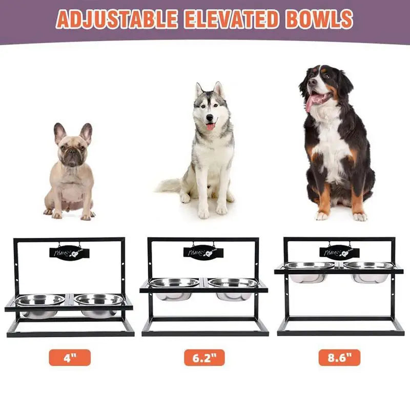 Stainless Steel Dog Bowl Stand Dog Stainless Steel Elevated Bowls Tilted Stand 15 Degree Tilted Food Bowl Stand For Medium Small