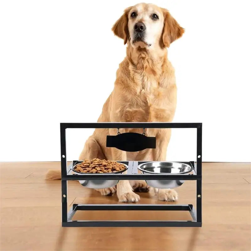 Stainless Steel Dog Bowl Stand Dog Stainless Steel Elevated Bowls Tilted Stand 15 Degree Tilted Food Bowl Stand For Medium Small