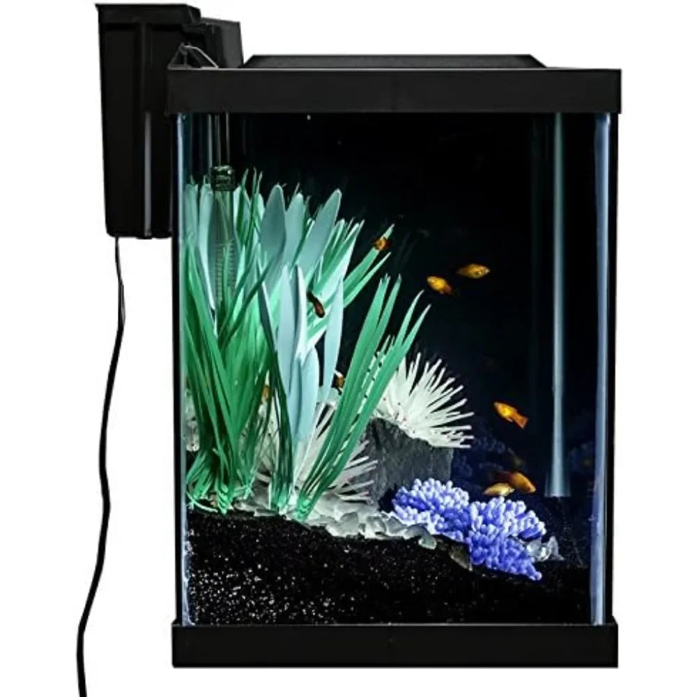 Mini Aquarium 20 Gallon Fish Tank Kit Including LED Lighting & Decorative Fish Tank Aquatic Pet Supplies Products