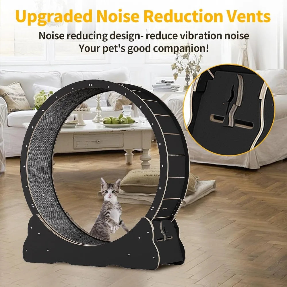 Accessories for Cats Cat Wheel Cat Exercise Wheel for Indoor Cat Pulsive and Training Toys Supplies Pet Products Home Garden