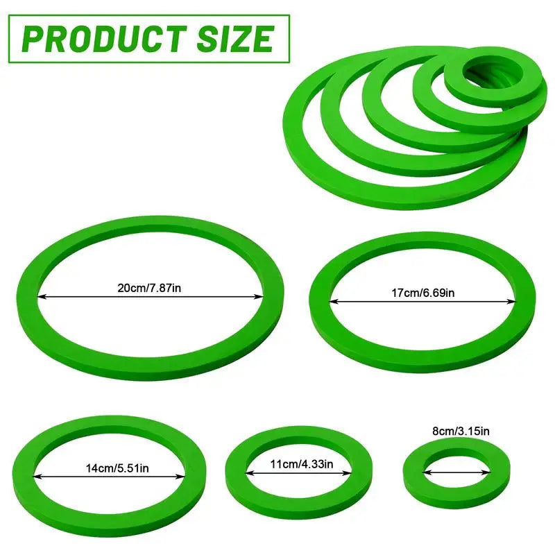 Fish Tank Floating Ring 10PCS Aquarium Fish Food Holder Ring Round Aquarium Feeding Fish Circle For Turtles Goldfish Peacockfish